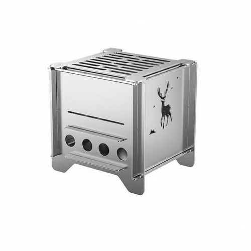 Mini wood burning heater - burning,
