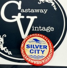 Vintage SILVER CITY Airline Pin Badge Scarce 3cm