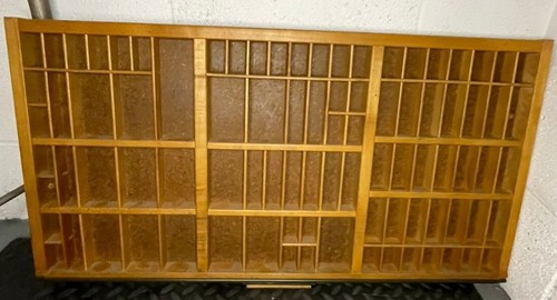 Large wooden curio - wooden, curio/trinket
