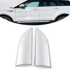 For Land Rover Range Rover Evoque 12-19 2x Silver Front Door Upper Molding Trim