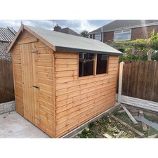 8x6 tongue and - groove, wooden