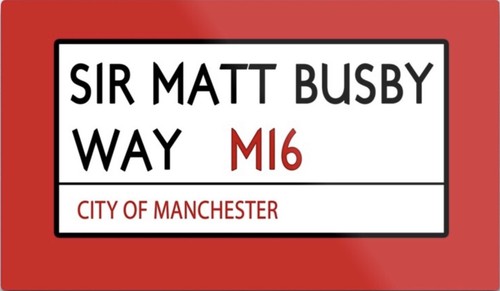 Sir matt busby way metal - sir,