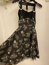 Cupcake Cult Dragon Heart Gothic Punk Kawaii Pinup Suspender Dress Small