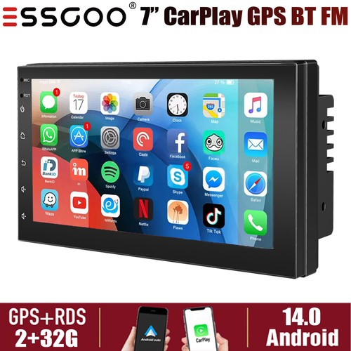 Essgoo apple carplay double - apple, 7"