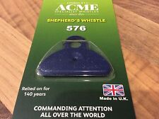 GENUINE Acme Shepherds Plastic Lip Whistle IN BLUE. Sheep Dog Training Herding