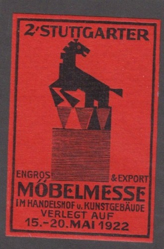 German advertising stamp - german,