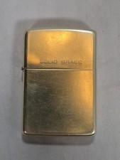 Vintage Solid Brass Zippo