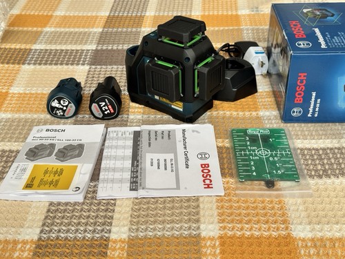 12v bosch laser level - level, green