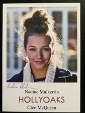 NADINE MULKERRIN (HOLLYOAKS - CLEO McQUEEN) PRE-SIGNED CAST CARD