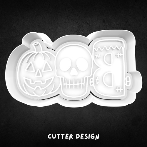 Halloween boo cookie cutter - halloween,