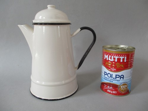 Vintage enamel coffee pot - a,