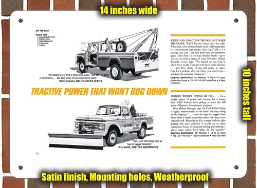 Metal sign 1964 ford pickup - 1964,