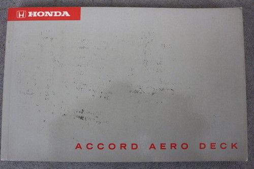 Honda accord aero deck - aero,