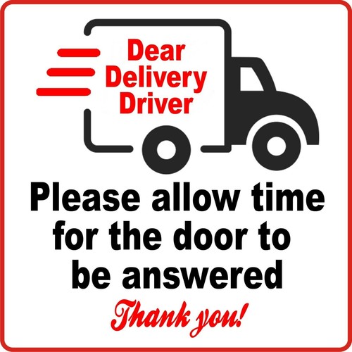 Delivery driver please allow - driver,