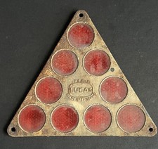 LUCAS VINTAGE TOW REFLECTIVE TRIANGLE REAR MARKER RED CARAVAN TRAILER REFLECTOR