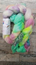Eleanor Decor Hand Dyed merino and silk Hank Fibre Roving For Felting Spinning