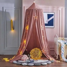 Kids Baby Bed Canopy Bedcover Mosquito Net Curtain Bedding Dome Tent
