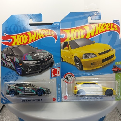 Hot wheels honda civic - x2, type