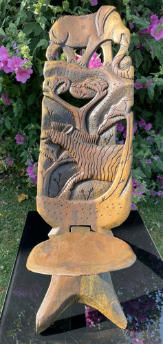 Vintage african birthing chief - african,