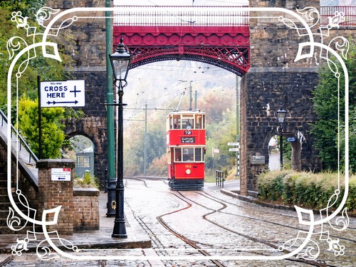 Trams card birthday - card,