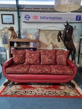  Antique Edwardian Red Leather