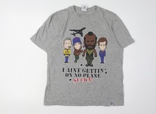 Tiny Idols A-Team Grey T-Shirt Men M Cartoon Graphic