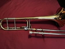 Virtuosi Large Bore Bb/F  Trombone Exact Specs Of Bach 42 With New Thomann Case