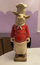Vintage Pig Chef Statue Figure