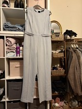 Ladies Duck egg blue all in one smart Jumpsuit  Size 12 