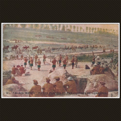 Black watch pipers - watch, longueval