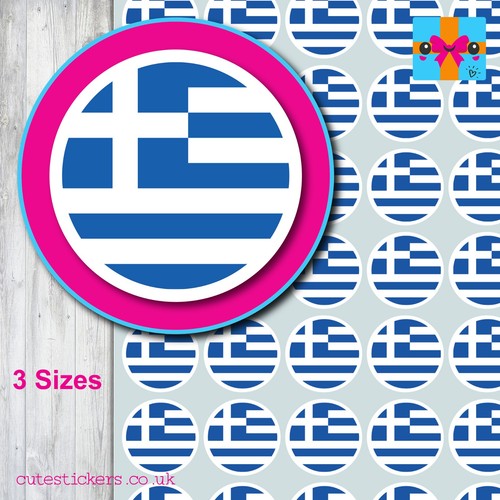 Round greece greek - round, flag