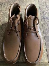 Clarks mens Oakland Top size UK 10,5 Tan Leather, Lace Up.