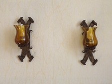 Pair of Hand Forged Wrought