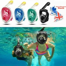 Kids Adults Anti-Fog Diving Snorkel Face Mask Swimming Scuba Set Full For Gopro