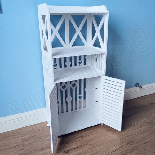 White tall bathroom - white, storage