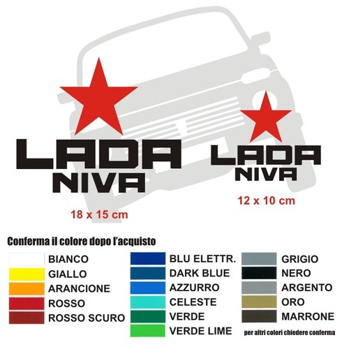 Lada niva stickers decals car - niva,