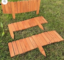 Wooden Garden Edging Lawn