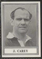 BARRATT-FAMOUS FOOTBALL 1950 NEW SERIES(NO SERIFS)-#47- MANCHESTER UNITED CAREY 