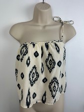 ZARA Cream Asymmetric Printed
