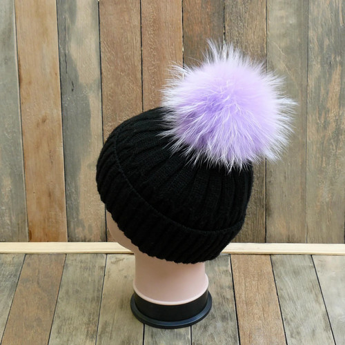 Large lavender real raccoon - large,