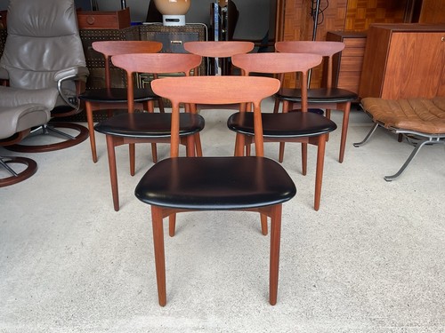 Set danish teak dining - set, 6