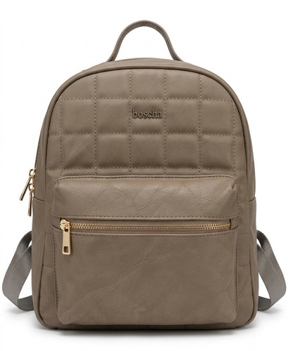 Boscha taupe faux - faux, leather
