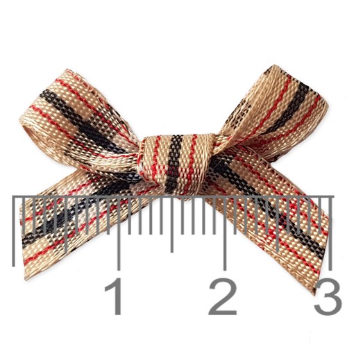 10pcs small tartan check bows - 10pcs,