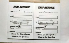 TAXI RECEIPTS - 2 Pad of 100