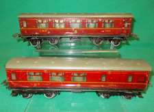 Hornby O Gauge No.2  L.M.S.  CORRIDOR COACHES C.1937 Gauge 0