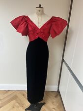 BELLVILLE SASSOON LORCAN MULLANY DESIGNER DRESS SIZE 14 100% SILK VELVET PROM