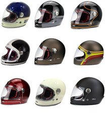 Viper F656 Vintage Full Face Fibreglass Classic Motorcycle Motorbike Helmet