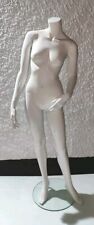 Female Body Mannequin Glossy White, Excellent Used Condition, Inc Stand, Retail