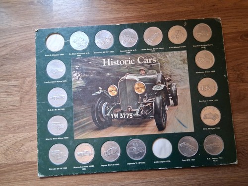 Historic cars coin collection - cars,