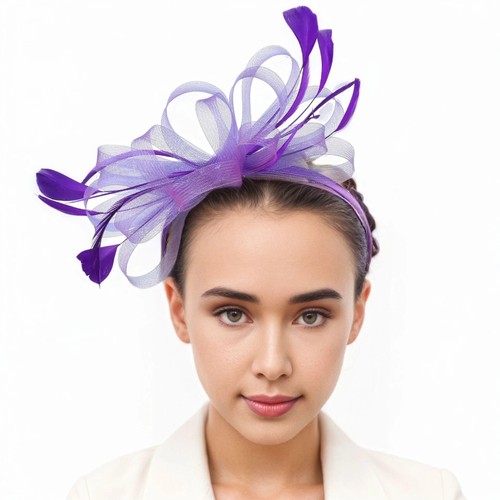 Flower feather hair - feather,